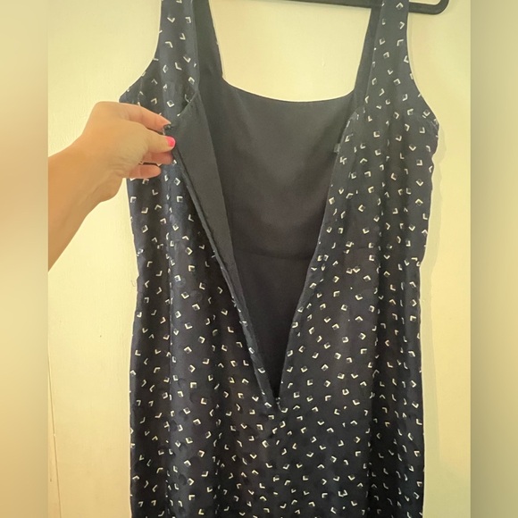 Vintage Ralph Lauren Blue Sleeveless Square Neck Sundress size 12 (J126) - Picture 5 of 13